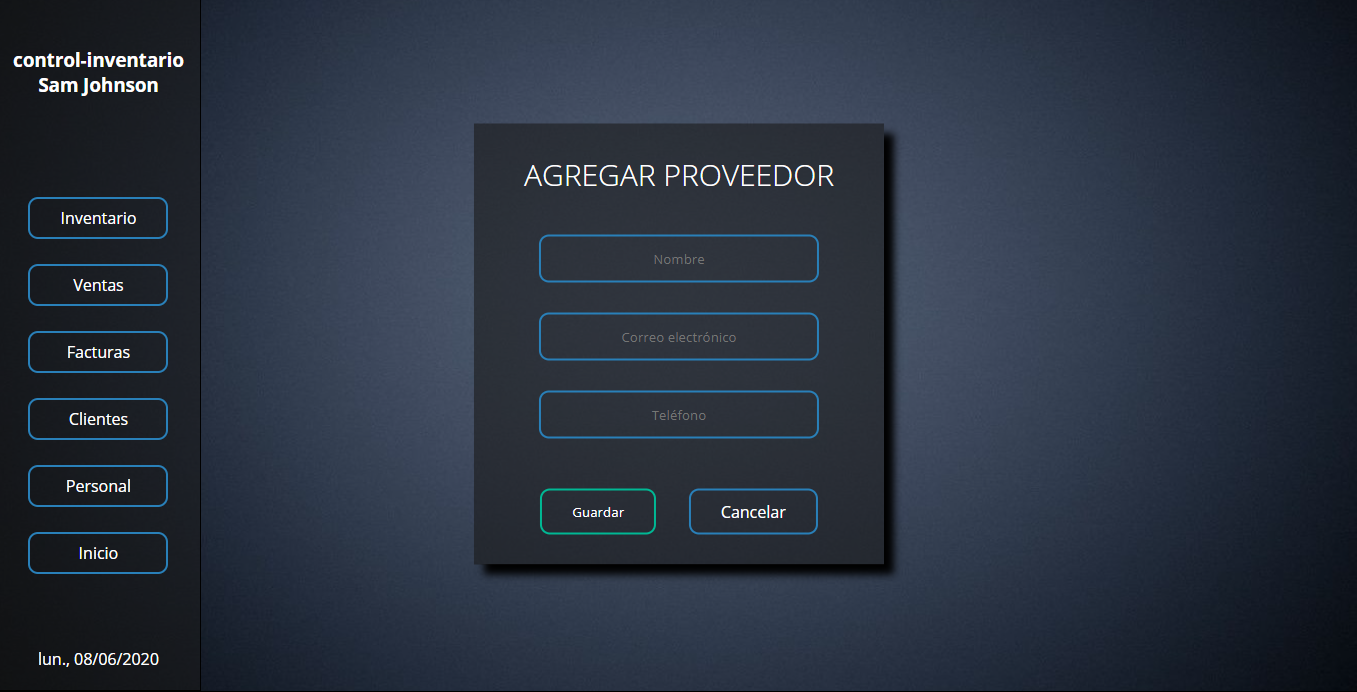 add provider form.