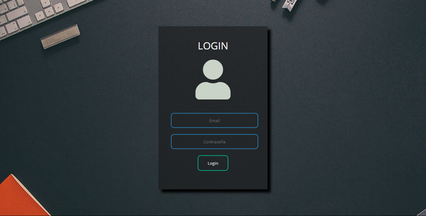 Login page.