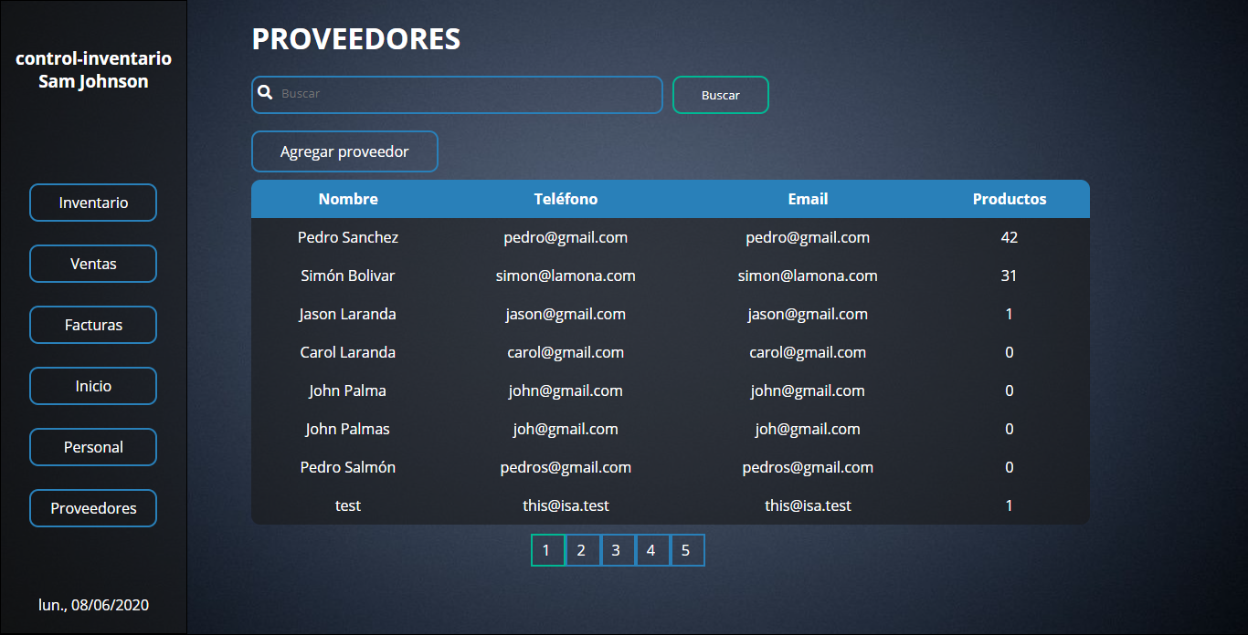 providers page.